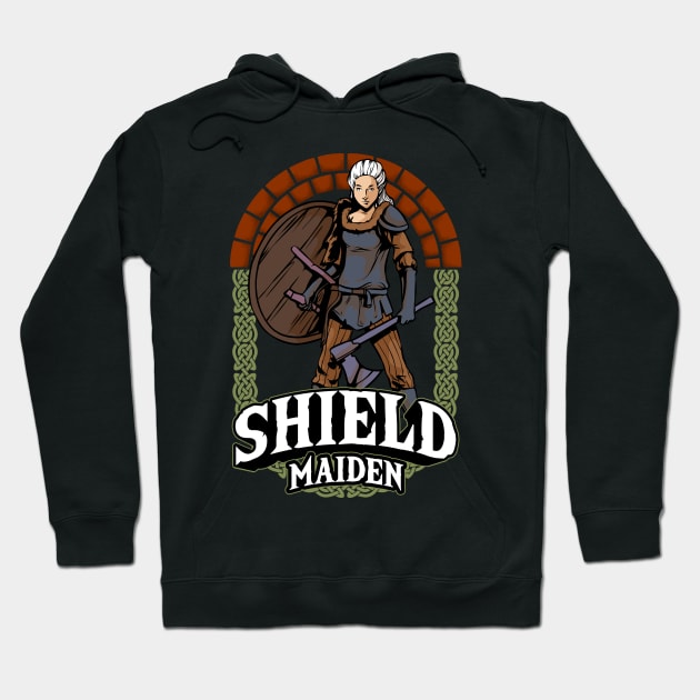 Shield Maiden Female Viking Warrior Norse Myth Hoodie by theperfectpresents